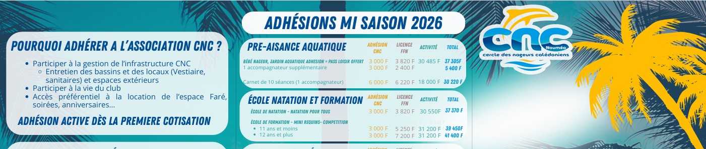 Brochure : activités et tarifs mi-saison 2026